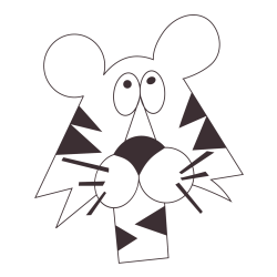 Funny Tiger Coloring Page