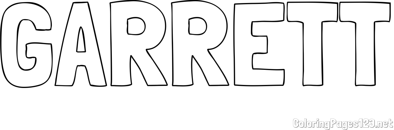 GARRETT Coloring Page