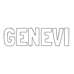 Online Created Coloring Page - GENEVI Coloring Page