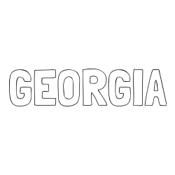 GEORGIA Coloring Page