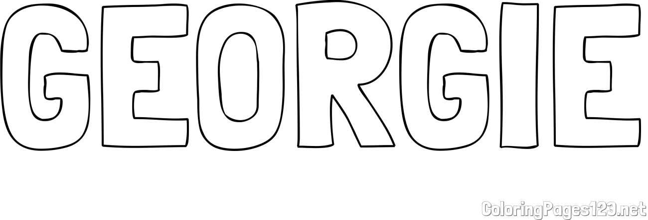 GEORGIE Coloring Page
