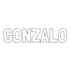Online Created Coloring Page - GONZALO Coloring Page