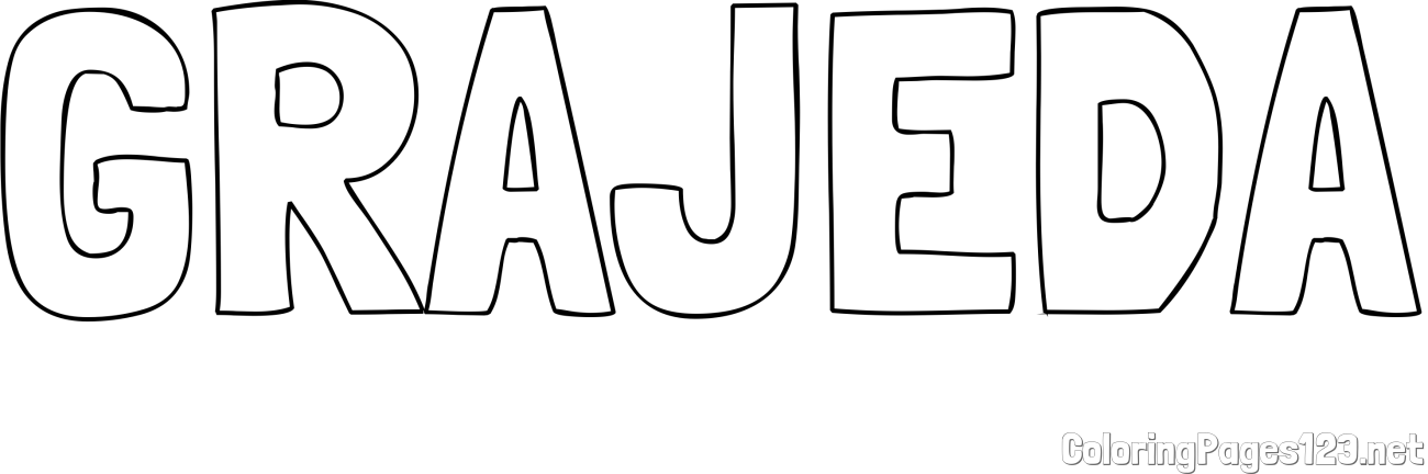 GRAJEDA Coloring Page
