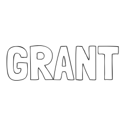 Online Created Coloring Page - GRANT Coloring Page