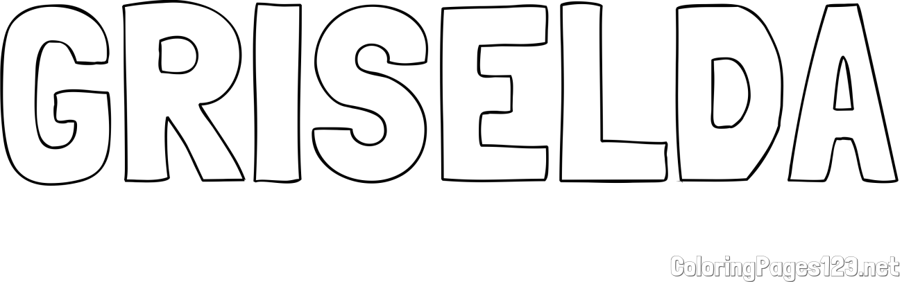 GRISELDA Coloring Page