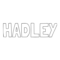 HADLEY Coloring Page
