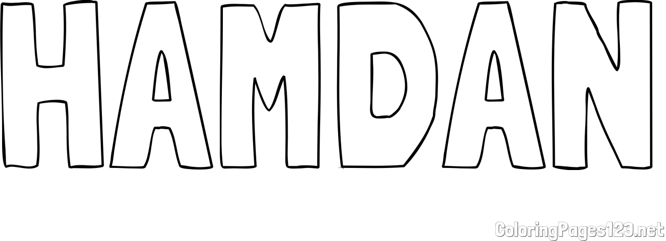 HAMDAN Coloring Page