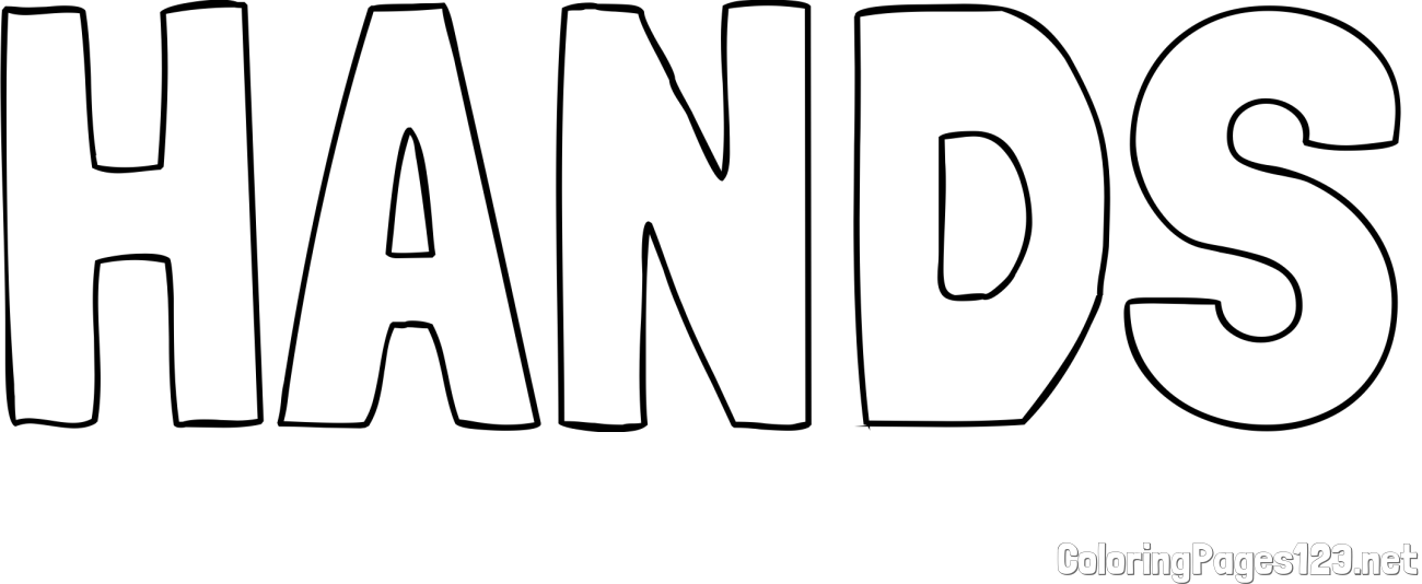 HANDS Coloring Page