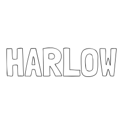 Online Created Coloring Page - HARLOW Coloring Page
