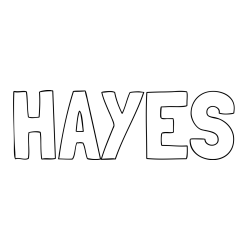 Online Created Coloring Page - HAYES Coloring Page