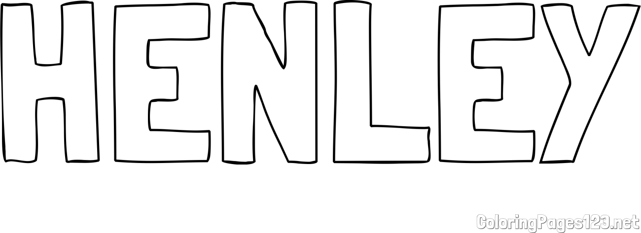 HENLEY Coloring Page