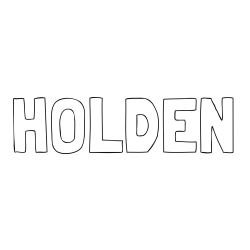 HOLDEN Coloring Page