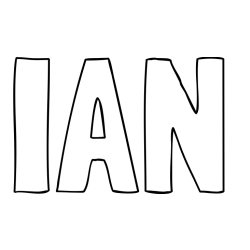 Online Created Coloring Page - IAN Coloring Page
