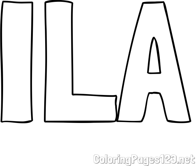 ILA Coloring Page