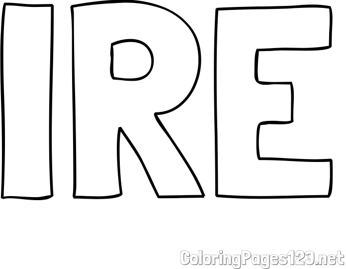 IRE Coloring Page