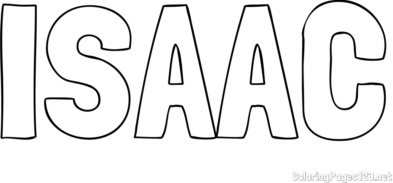 ISAAC Coloring Page