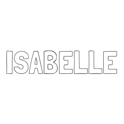 Online Created Coloring Page - ISABELLE Coloring Page