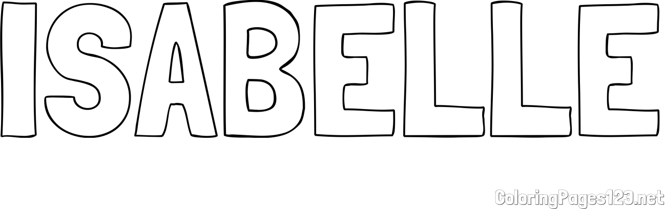 ISABELLE Coloring Page