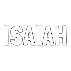 ISAIAH Coloring Page