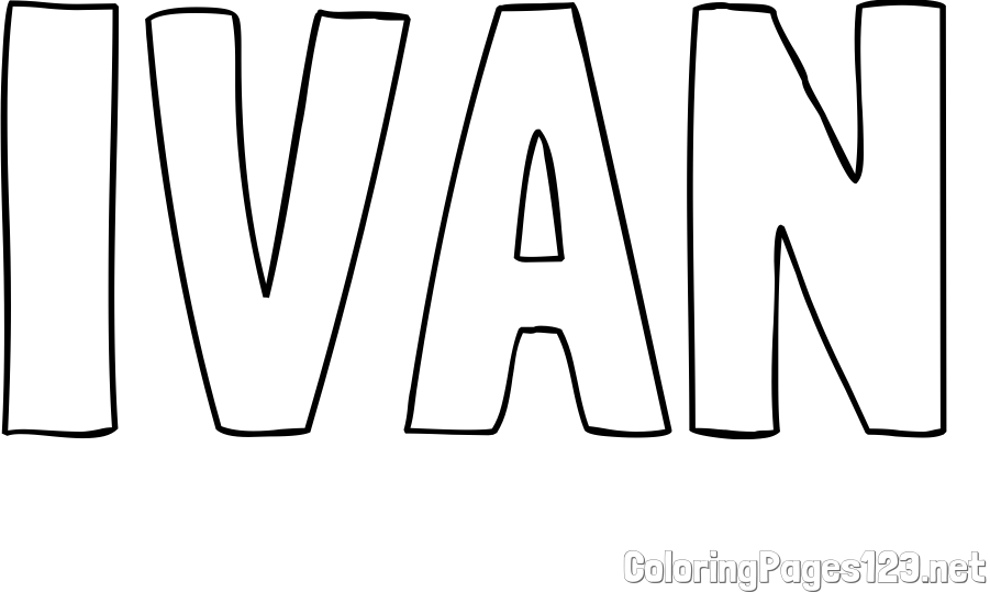 IVAN Coloring Page