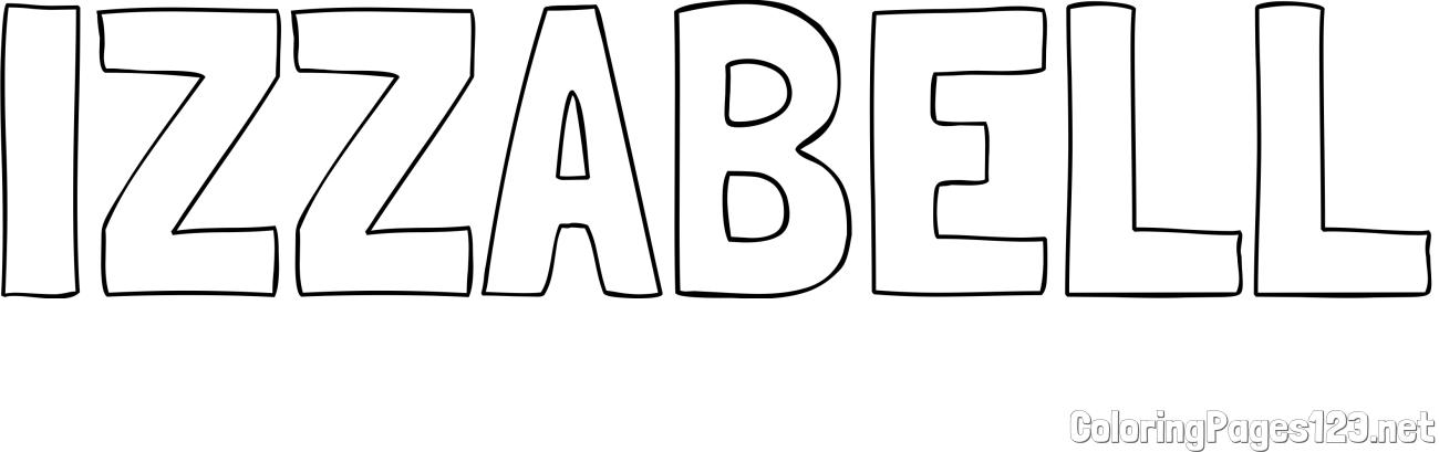 IZZABELL Coloring Page