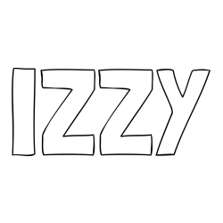 Online Created Coloring Page - IZZY Coloring Page
