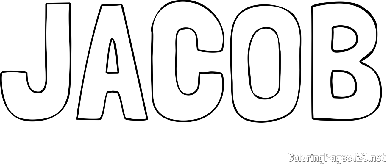 JACOB Coloring Page