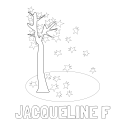 Online Created Coloring Page - JACQUELINE F Coloring Page and Autumn Tree Coloring Page for Kids