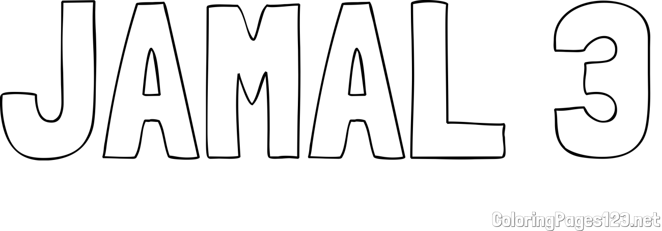 JAMAL 3 Coloring Page