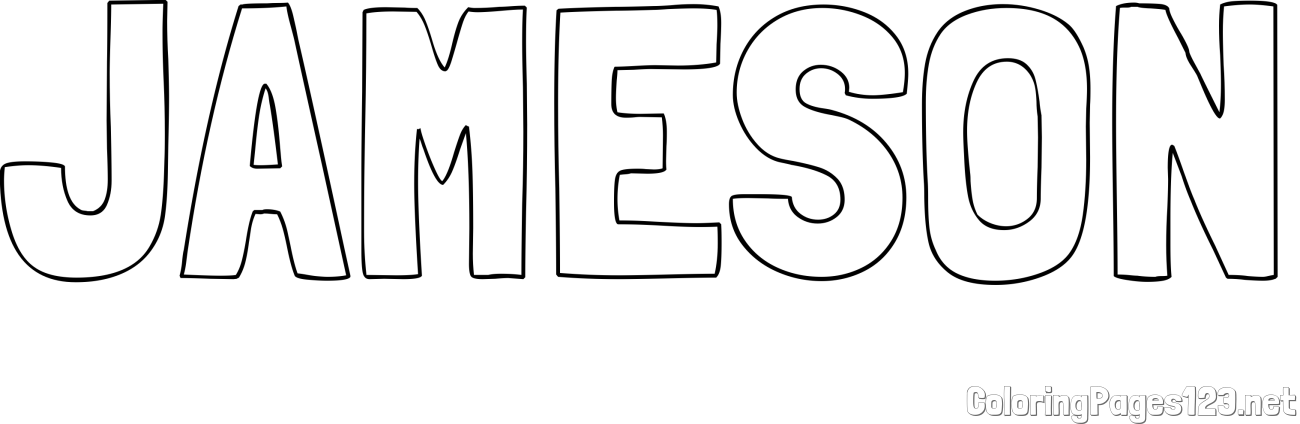 JAMESON Coloring Page