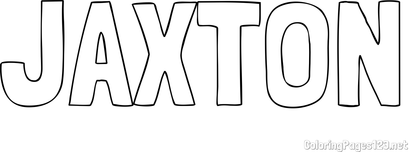 JAXTON Coloring Page