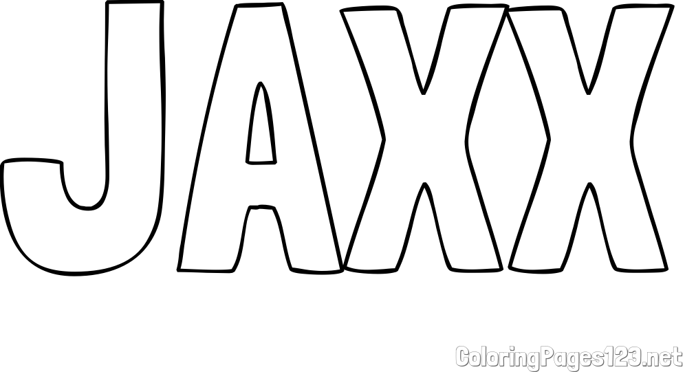 JAXX Coloring Page