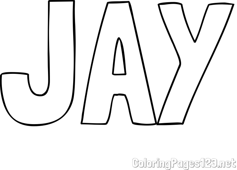 JAY Coloring Page