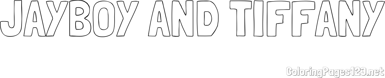 JAYBOY AND TIFFANY Coloring Page