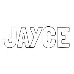 Online Created Coloring Page - JAYCE Coloring Page