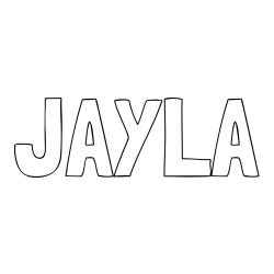 Online Created Coloring Page - JAYLA Coloring Page