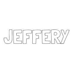 Online Created Coloring Page - JEFFERY Coloring Page