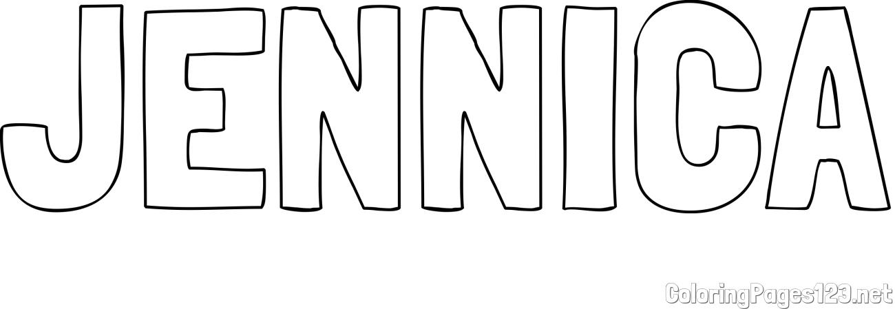 JENNICA Coloring Page