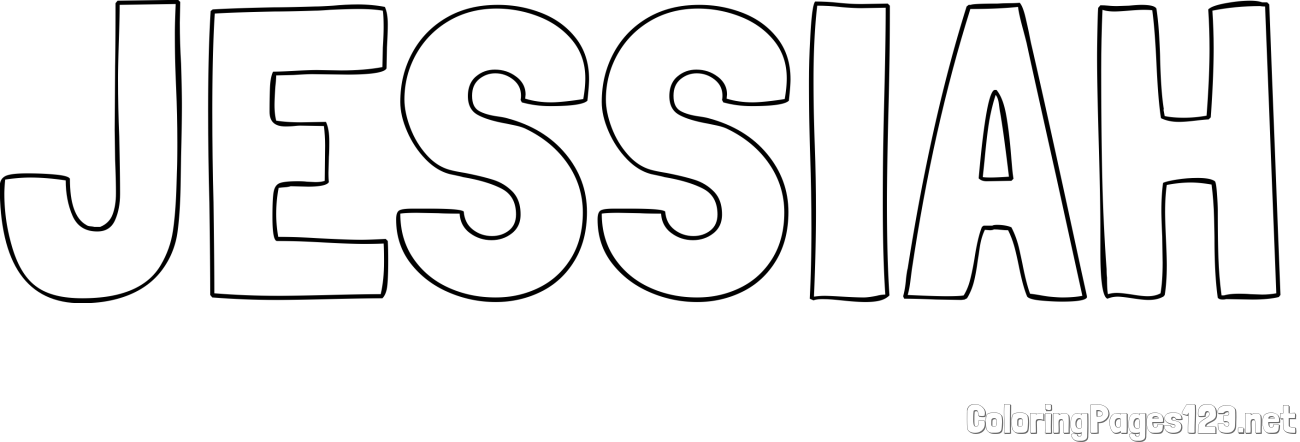 JESSIAH Coloring Page