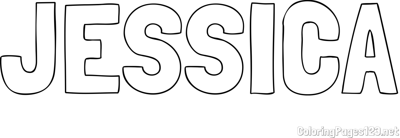 JESSICA Coloring Page