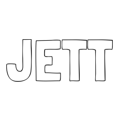 Online Created Coloring Page - JETT Coloring Page