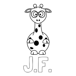 Online Created Coloring Page - J.F. Coloring Page and Coloring Page of an Adorable Giraffe