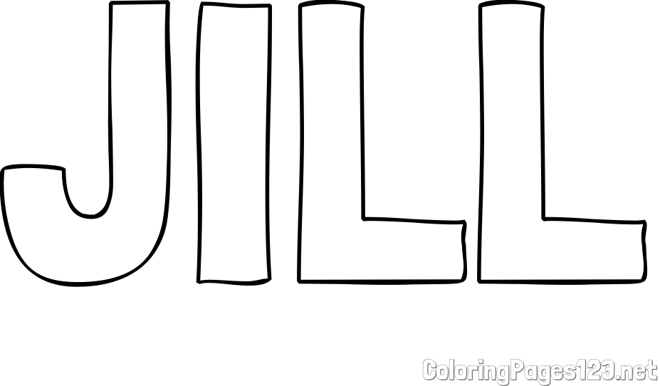 JILL Coloring Page