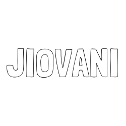 Online Created Coloring Page - JIOVANI Coloring Page
