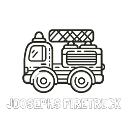 Online Created Coloring Page - JO0SEPHS FIRETRUCK Coloring Page and Easy Childrens's Coloring Page of a Fire Truck