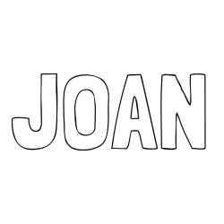 Online Created Coloring Page - JOAN Coloring Page