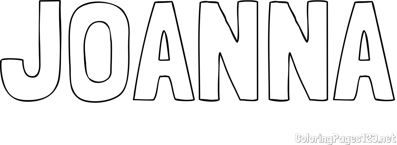 JOANNA Coloring Page
