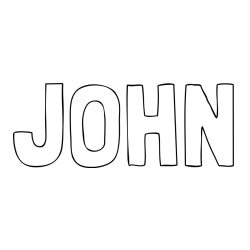 JOHN coloring page