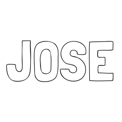 Online Created Coloring Page - JOSE Coloring Page