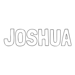 JOSHUA Coloring Page
